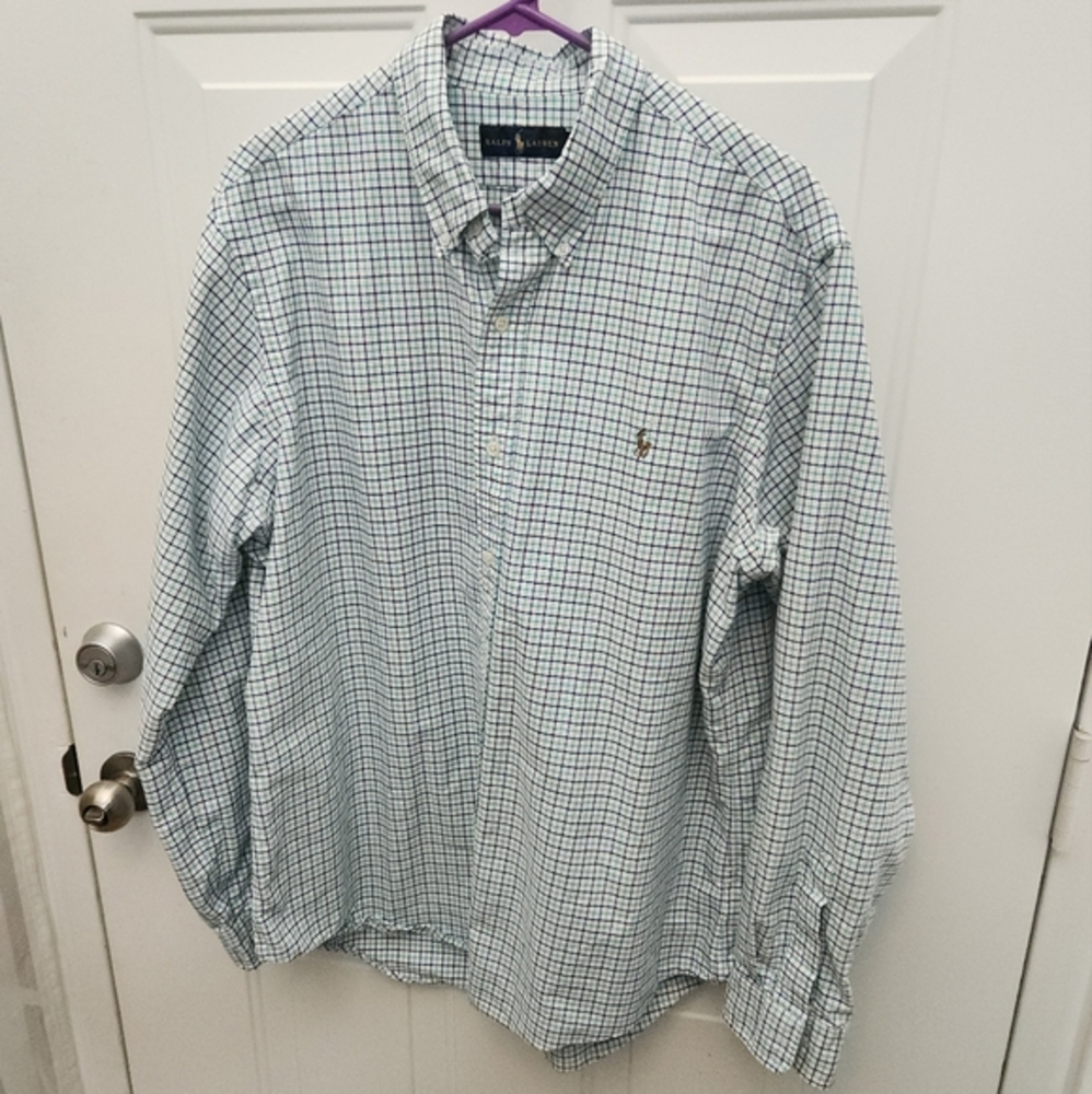 Ralph Lauren Button Down Long‎ Sheeve Shirt  BH-17